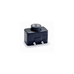 Capot 10B, Aluminium moulé sous pression, acier inoxydable, IP67, Sortie verticale, M25